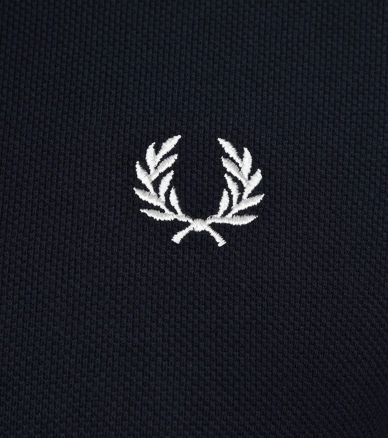 Fred Perry Fred Perry Polo Marine Dunkelblau mit weißen Doppelstreifen - Größe XL, Blau, – Produktbild 3 von 3