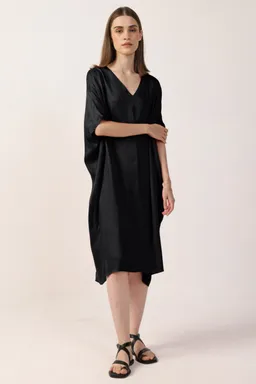 Neu Nomads Neu Nomads Damen vegan Kleid Kaftan Francine Schwarz – Produktbild 1 von 1