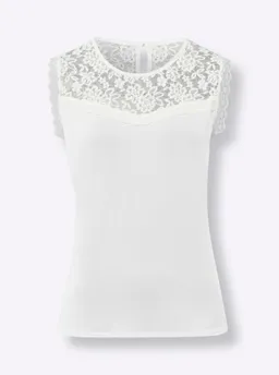 heine Spitzentop ecru – Produktbild 1 von 1