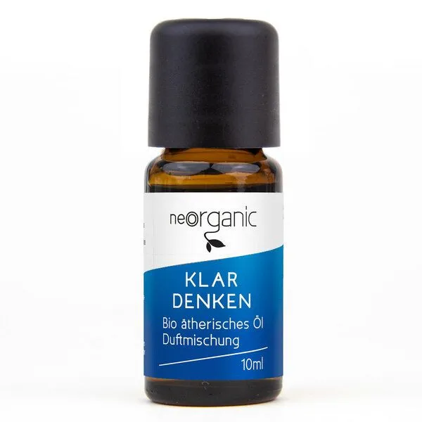 NeoOrganic NeoOrganic Bio Duftmischung – Klar Denken aus 100% naturreinen Bio ätherischen Ölen – Produktbild 1 von 2