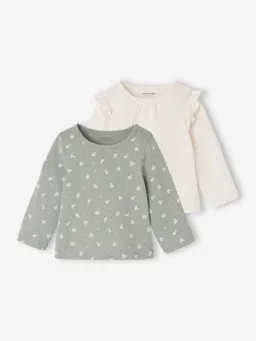 Vertbaudet 2er-Pack Baby Langarmshirts BASIC – Produktbild 1 von 1