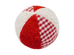 Efie Efie Rassel Ball klein, weiß/rot, kbA(organic), Made in Germany – Produktbild 1 von 1