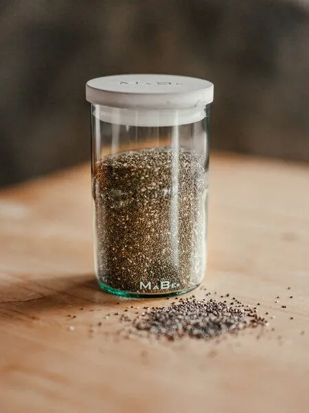 MaBe MaBe Vorratsglas 350ml - perfekt für Geschenke aus der Küche oder stylisches Gewürz, Transparent, – Produktbild 1 von 4