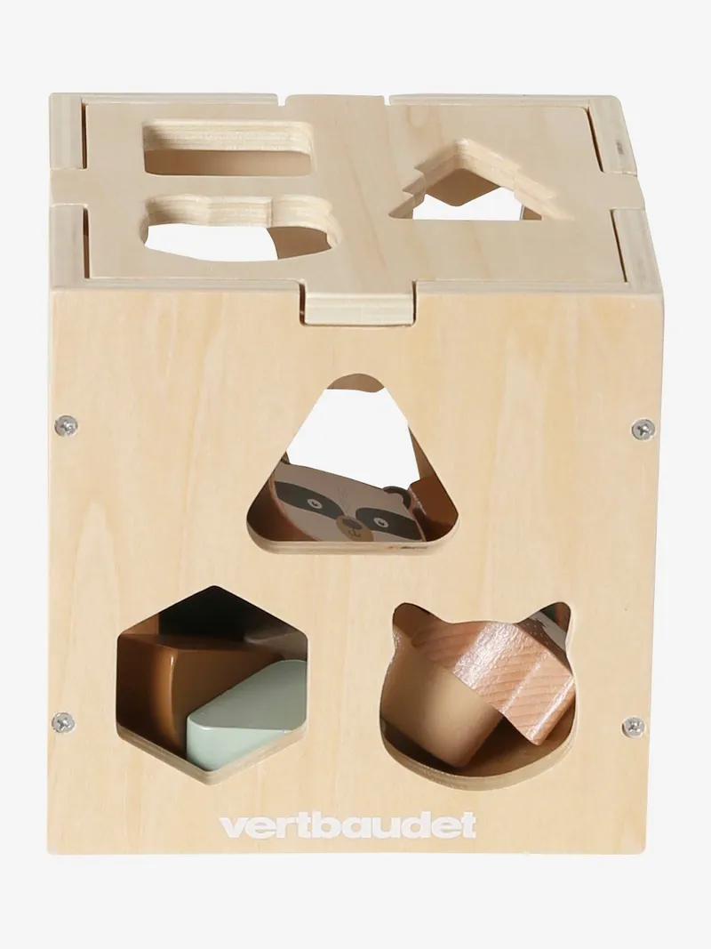 Vertbaudet Formen-Sortierbox GRÜNER WALD, Mehrfarbig, – Produktbild 4 von 4