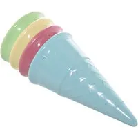Spielstabil Spielstabil Eistüte fashion 4-teilig rund, ca. 6 x 11,5 x 6 cm – Produktbild 1 von 1