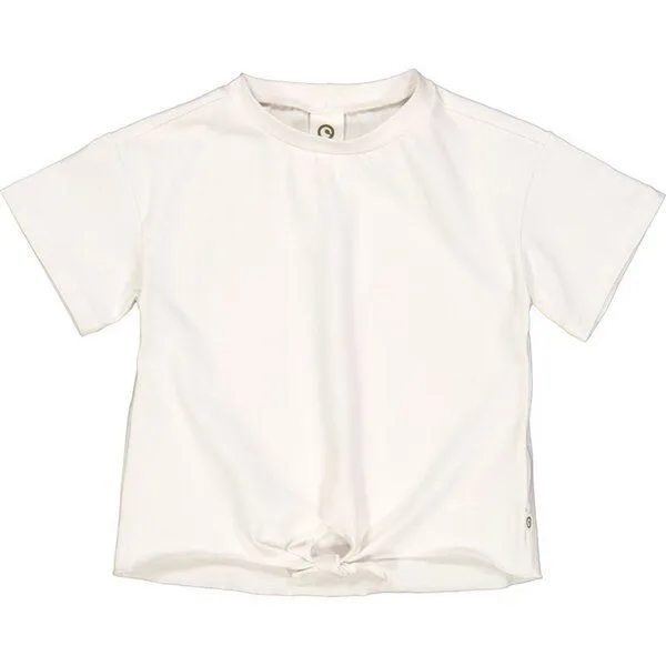 Fred's World by Green Cotton Fred's World by Green Cotton Kurzam - T-Shirt m. Knoten, Weiß, – Produktbild 1 von 2