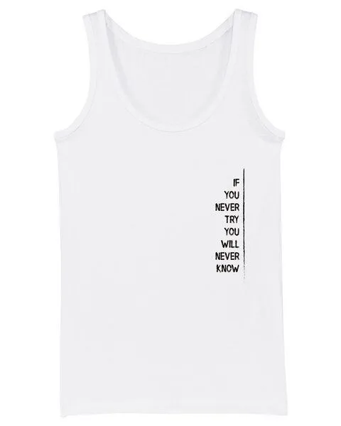 Human Family Human Family Bio Damen Tank-Top "Gleam - If U try" in 6 Farben, Schwarz, – Produktbild 2 von 3