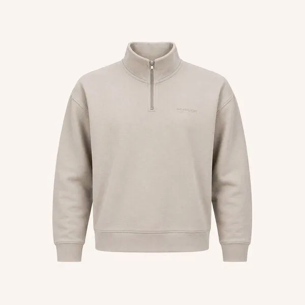 NORDLICHT NORDLICHT Half-Zip Sweater Flinn, Sand, – Produktbild 2 von 4
