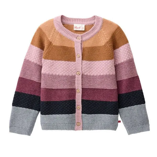 People Wear Organic People Wear Organic Strick-Jacke Colourblock GOTS – Produktbild 1 von 2