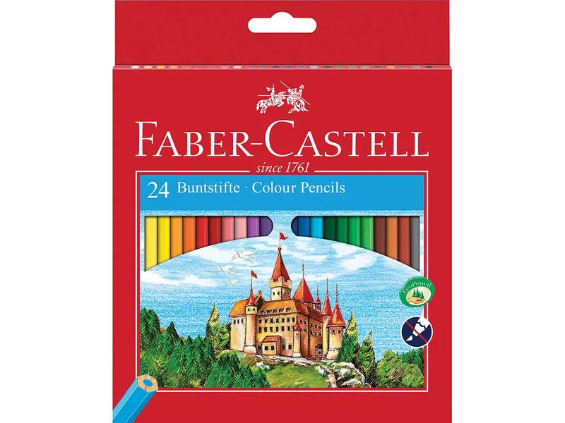 Faber-Castell Faber-Castell Farbstifte "Castle", farbig sortiert, 24er-Pack – Produktbild 1 von 1