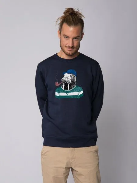 watapparel watapparel Sweatshirt Unisex Walross, French navy, – Produktbild 2 von 4
