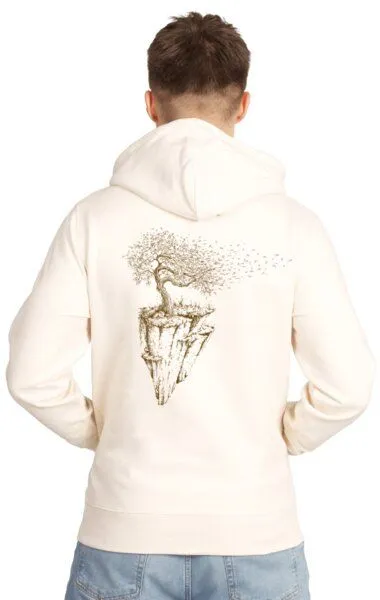Life-Tree Life-Tree Hoodie aus Biobaumwolle Fairwear Unisex "Maple Island" in Natural Raw – Produktbild 3 von 5