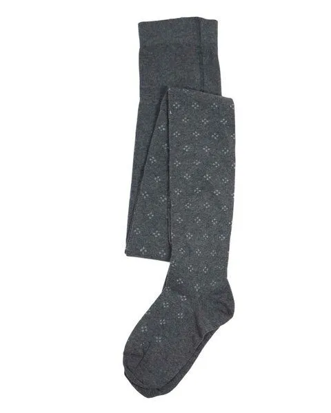 grödo Grödo Damen Strumpfhose Rhombenmuster Baumwolle (Bio) mit Elasthan, Anthrazit, – Produktbild 2 von 3