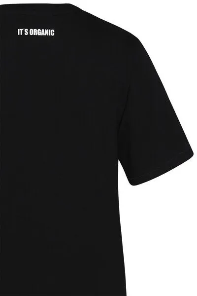 Wunderwerk Wunderwerk Damen Tee aus Bio-Baumwolle "Tee don't panic small", Schwarz (900 black), – Produktbild 4 von 4
