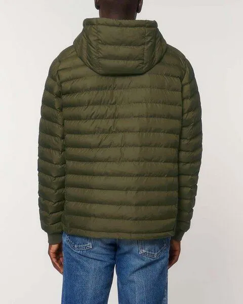 YTWOO YTWOO Herren Steppjacke | komplett aus recycelten Materialen gefertigt, Khaki, – Produktbild 4 von 4