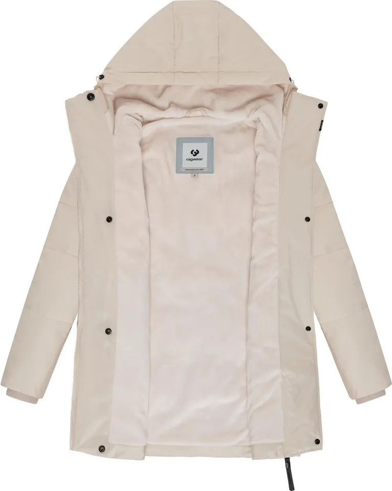 ragwear ragwear Steppmantel Pevilla YOUMODO Wasserdichter Damen Winter gesteppter Kurzmantel, Beige, – Produktbild 1 von 5