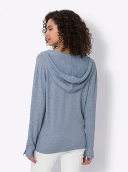 heine Kapuzenstrickjacke bleu-meliert – Produktbild 1 von 1