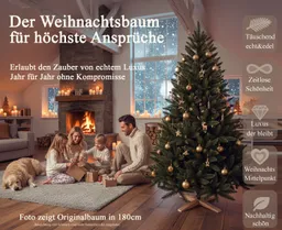 Cox Swain Künstlicher Weihnachtsbaum Realistische Optik, pflegeleichter Tannenbaum 3D PVC Nadelkleid, 150/180/210/240 cm auswählbar, Naturgetreue Optik, wiederverwendbar, einfache Montage – Produktbild 1 von 1