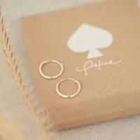 pikfine pikfine Minimalistische Creolen "Franka" 5 Größen // silber – Produktbild 1 von 1