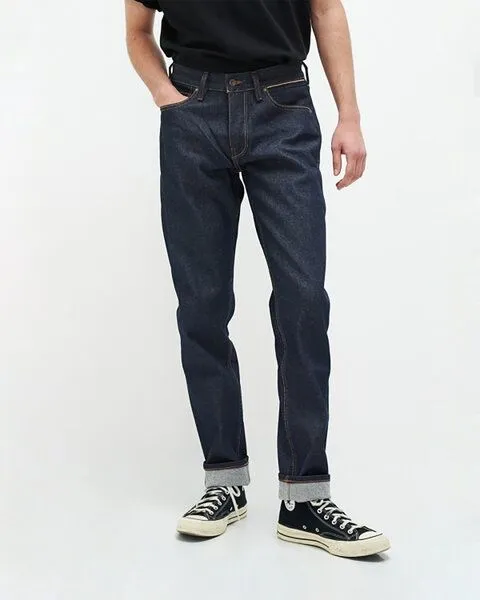 Kuyichi Kuyichi Jim Regular Slim Tapered - orange selvedge-, Orange, – Produktbild 1 von 4