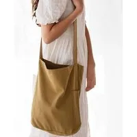 TINTOK TINTOK Mira Canvas Tasche 100 % Bio-Baumwolle GOTS-zertifiziert, Olive, – Produktbild 1 von 1