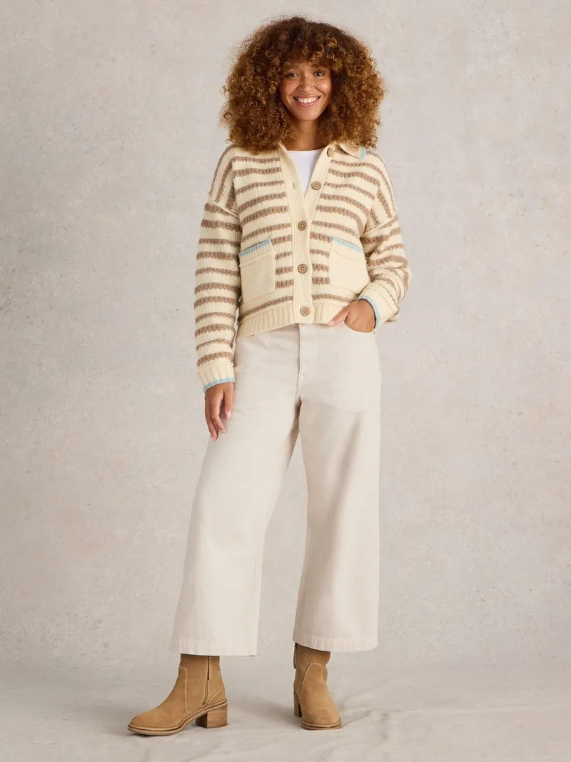 White Stuff 7/8-Jeans Tia mit weitem Bein - 38/R, Weiß, – Produktbild 2 von 4