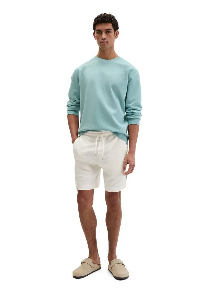 Marc O'Polo Marc O'Polo Shorts aus weichem Bouclé-Jersey, Weiß, – Produktbild 5 von 5