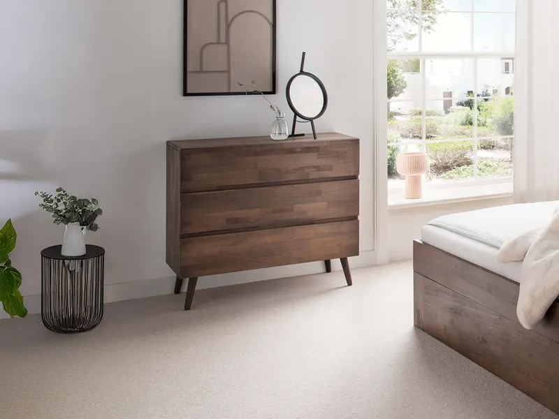 allnatura Kommode "Lunara" | H90,5xB100xT45 cm | geölt | Wildeiche, Braun, – Produktbild 2 von 2