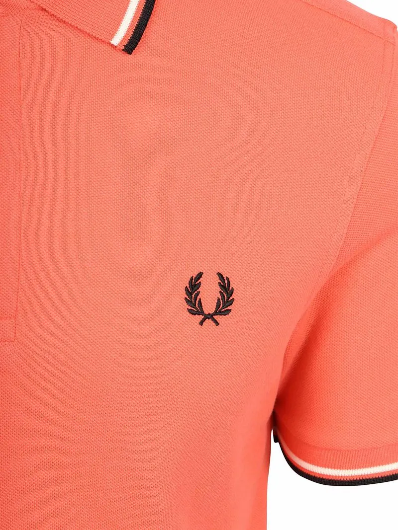 Fred Perry Fred Perry Polo Twin Tipped M3600 Rosa 04C - Größe XXL, Pink, – Produktbild 5 von 5