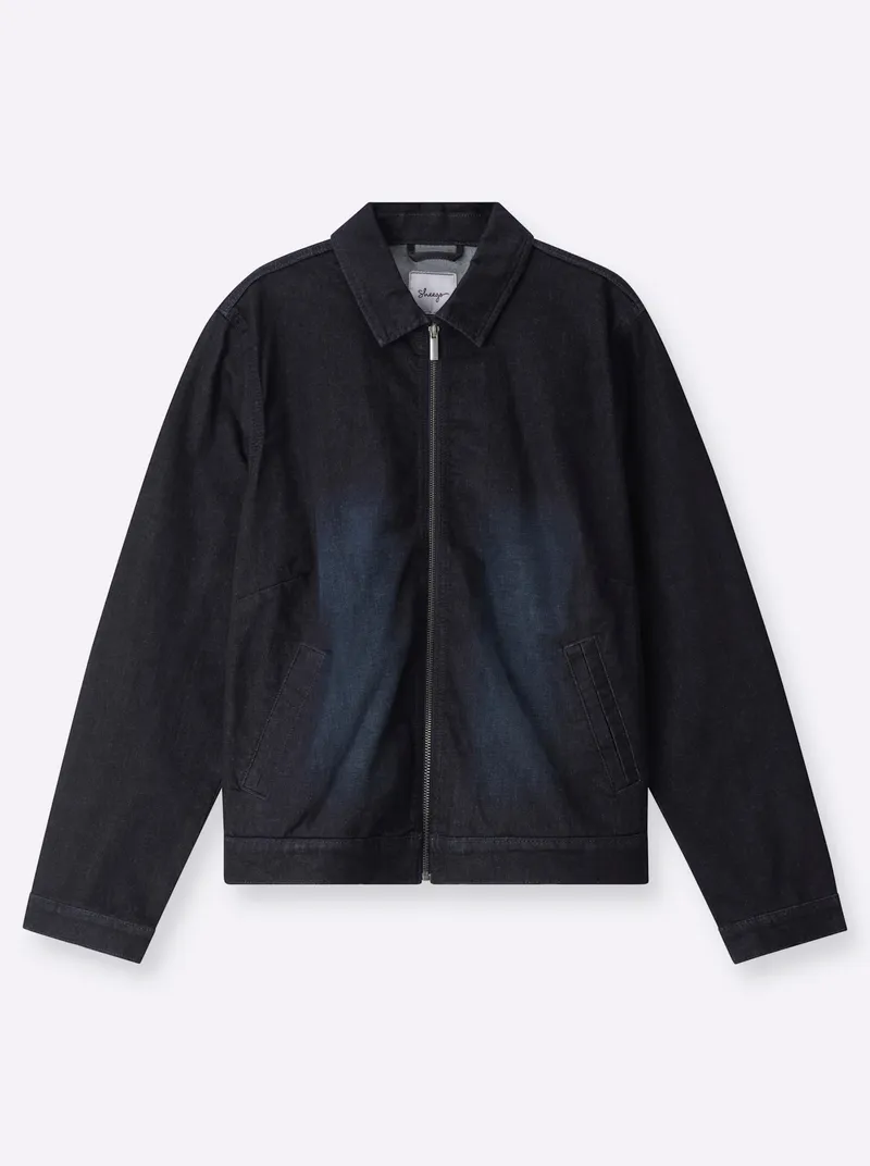 sheego Jeansjacke, Dark blue, – Produktbild 2 von 2