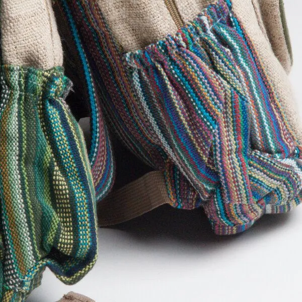 Himal Hemp Einhorn-Rucksack Bull`s Eye aus Hanf von Himal Hemp, Bunt, – Produktbild 2 von 2