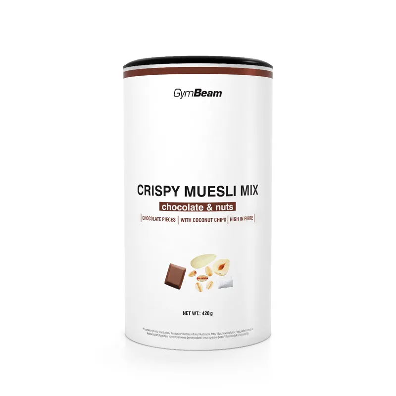 GymBeam Food GymBeam Knuspermüsli Mix 420 g Schokolade Nüsse – Produktbild 1 von 1