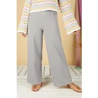 La Gitana La Gitana Lange Damenhose Bio-Baumwolle „Anouk“ – Loose Fit, fair & nachhaltig produziert, Grau, – Produktbild 1 von 1