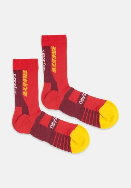 DillySocks DillySocks Sportsocken „Active Performance“, Rot,gelb, – Produktbild 3 von 4