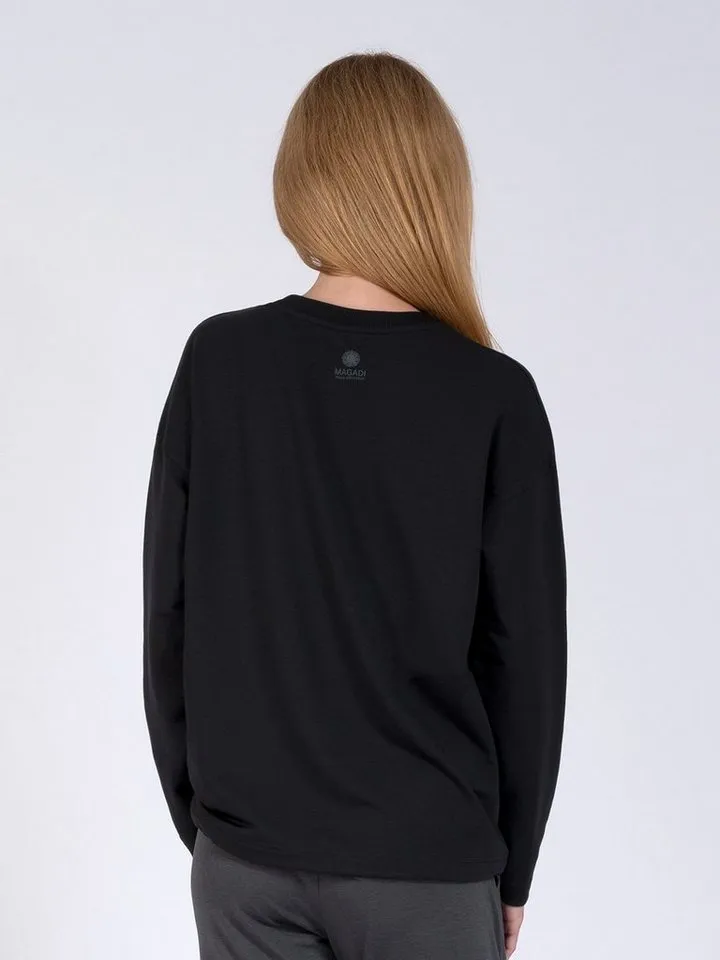 Magadi Magadi Yoga & Relax Shirt Gigi aus weichem Naturmaterial, Schwarz, – Produktbild 5 von 5
