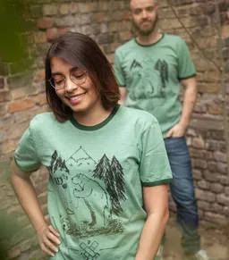 päfjes Bärnd Blitzbert - päfjes Ringer Unisex T-Shirt - Fair gehandelt aus Baumwolle Slub - Bio – Produktbild 1 von 1