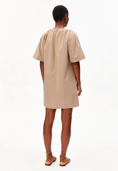 ARMEDANGELS ARMEDANGELS POPLIN Damen Kleid aus 100% Bio-Baumwolle, True camel, – Produktbild 2 von 4
