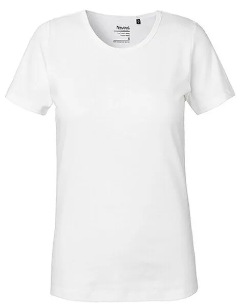 Neutral Neutral® Damen T-Shirt von Neutral Bio Baumwolle Round Neck Interlock, Weiß, – Produktbild 2 von 3