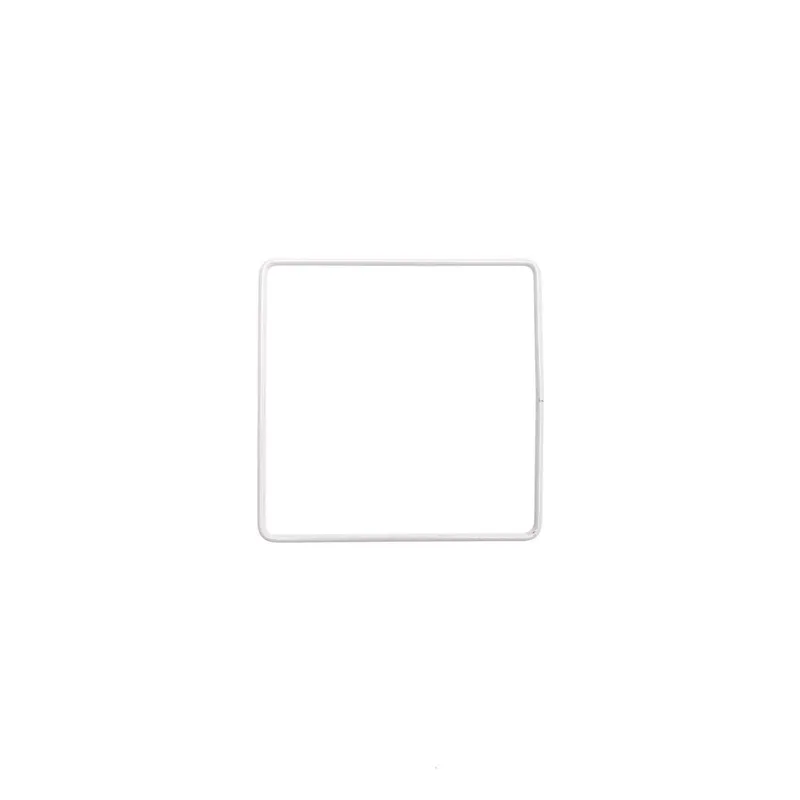 Rico Design Rico Design Metallring Quadrat weiß 10cm – Produktbild 1 von 1