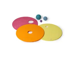 Grimms Grimms GRIMM’S x Stapelstein® Kullerscheiben warm pastell Scheiben Ø 21,4 cm , Kugeln Ø 20,35,45 mm – Produktbild 1 von 1