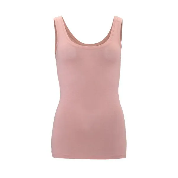 Living Crafts Living Crafts Bio-Damen-Tanktop "APINI" mit Rundhalsausschnitt, dried rose – Produktbild 5 von 5