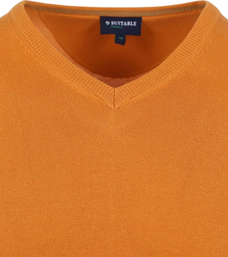 Suitable Suitable Respect Bio-Baumwolle Pullover Vinir Orange - Größe M, Orange, – Produktbild 2 von 4