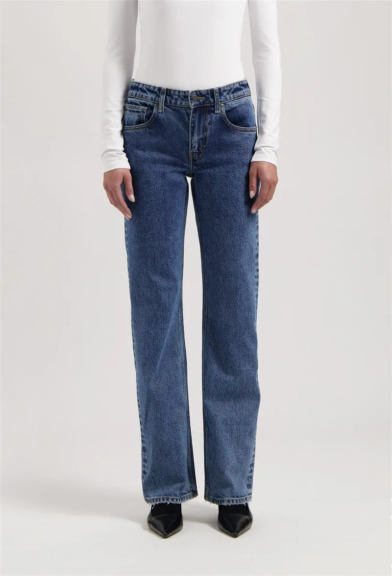 MUD Jeans MUD Jeans Mid Straight Jeans Modell: Carry, Stone vintage, – Produktbild 1 von 1