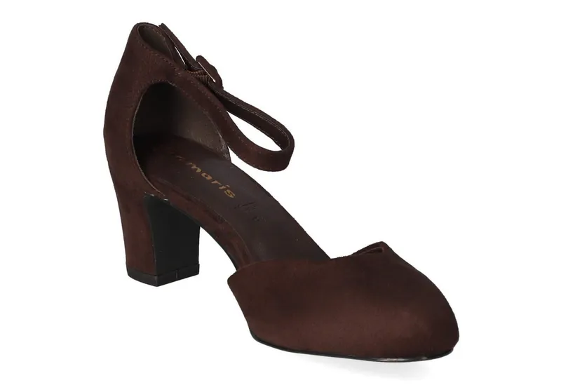 Tamaris Tamaris Klassische Pumps 1-24412-41-304 Damen Textil brown Keilpumps, Braun, – Produktbild 5 von 5