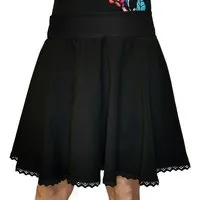 liebewicht liebewicht weiter Rock aus Bio Jersey für Damen, Schwarz, – Produktbild 1 von 2