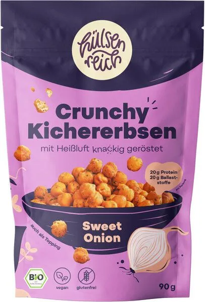 Hülsenreich Hülsenreich Bio Crunchy Kichererbsen Sweet Onion – Produktbild 2 von 4