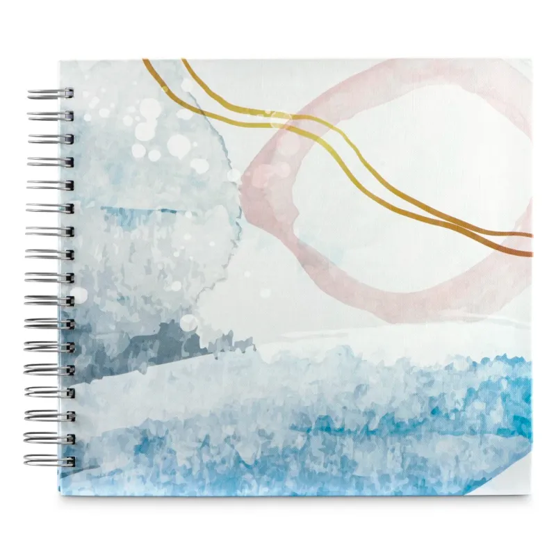 Hama Hama Spiral-Album "Watercolor", 28x24 cm, 50 weiße Seiten, Blau – Produktbild 3 von 5