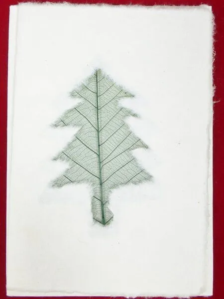 Schönes aus Indochina Schönes aus Indochina Set 4 Weihnachtskarten aus handgeschöpftem Maulbeerbaumpapier – Produktbild 3 von 4