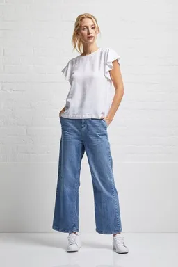 Wunderwerk Wunderwerk Damen Bluse aus Lyocell (TENCEL) "Volant blouse 1/2 TENCEL" – Produktbild 1 von 1