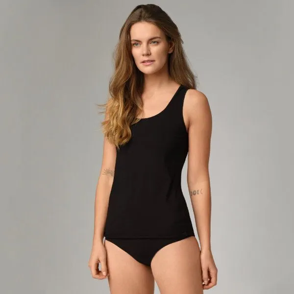 comazo|earth comazo|earth Fairtrade Unterhemd Achselträger | GOTS zertifiziert, Schwarz, – Produktbild 1 von 4